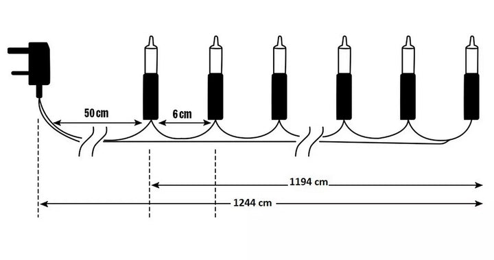 Habitat 199 Warm White Multi-function Timer LED Lights -12.4m