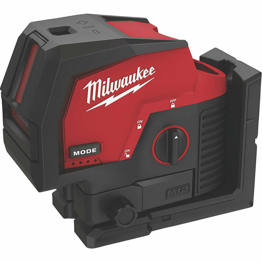 Milwaukee M12CLLP 12v Green Cross Line Laser & Plum Points - Bare Tool