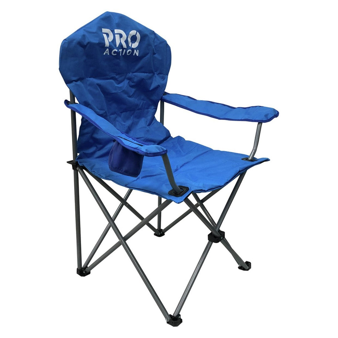 Pro Action High Back Padded Camping Chair - Blue