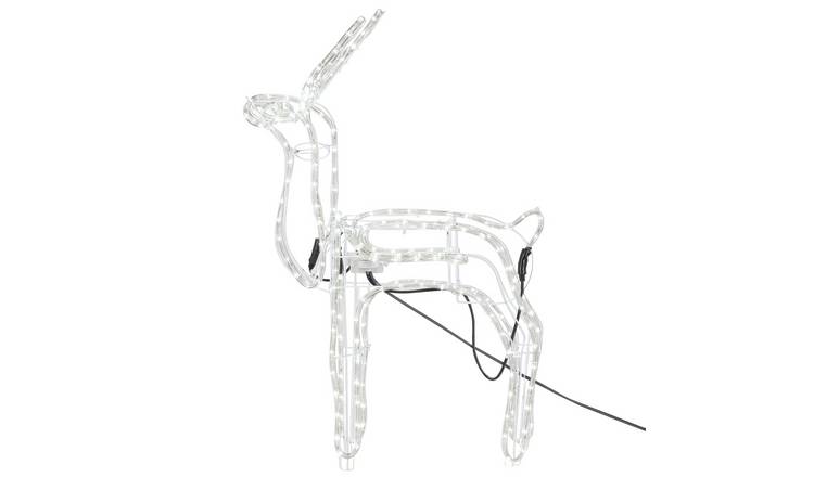 Collection Bright White LED Animated Reindeer Christmas Decoration