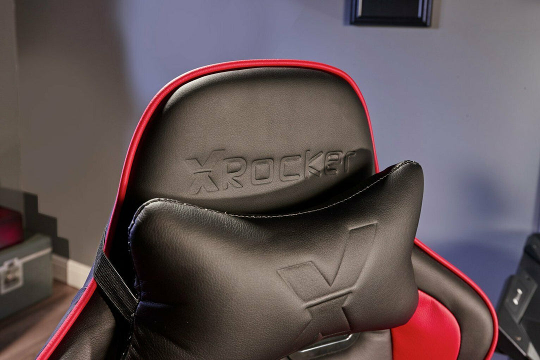 X-Rocker Alpha eSports Ergonomic Office Gaming Chair - Black & Red