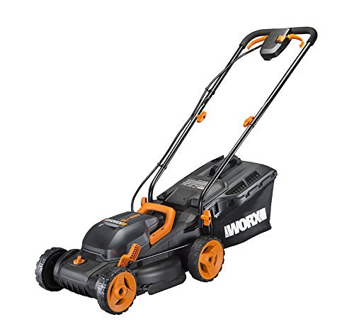 WORX Cordless 34cm Lawnmower & Grass Trimmer Kit - 2 Batteries
