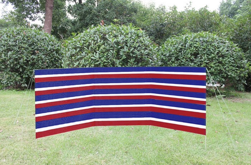 3 Section Windbreak - 3.75m x 1m - Multicoloured