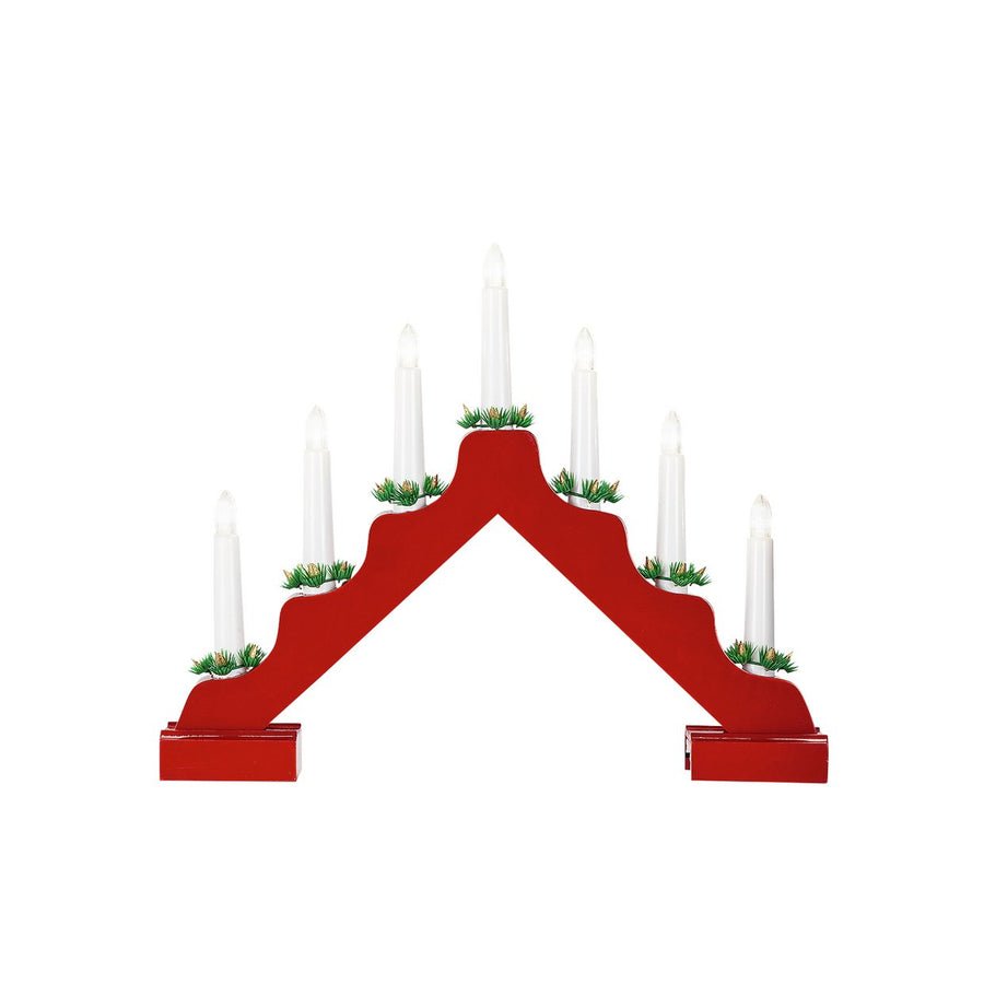 Home Candle Arch Christmas Decoration Light - Red