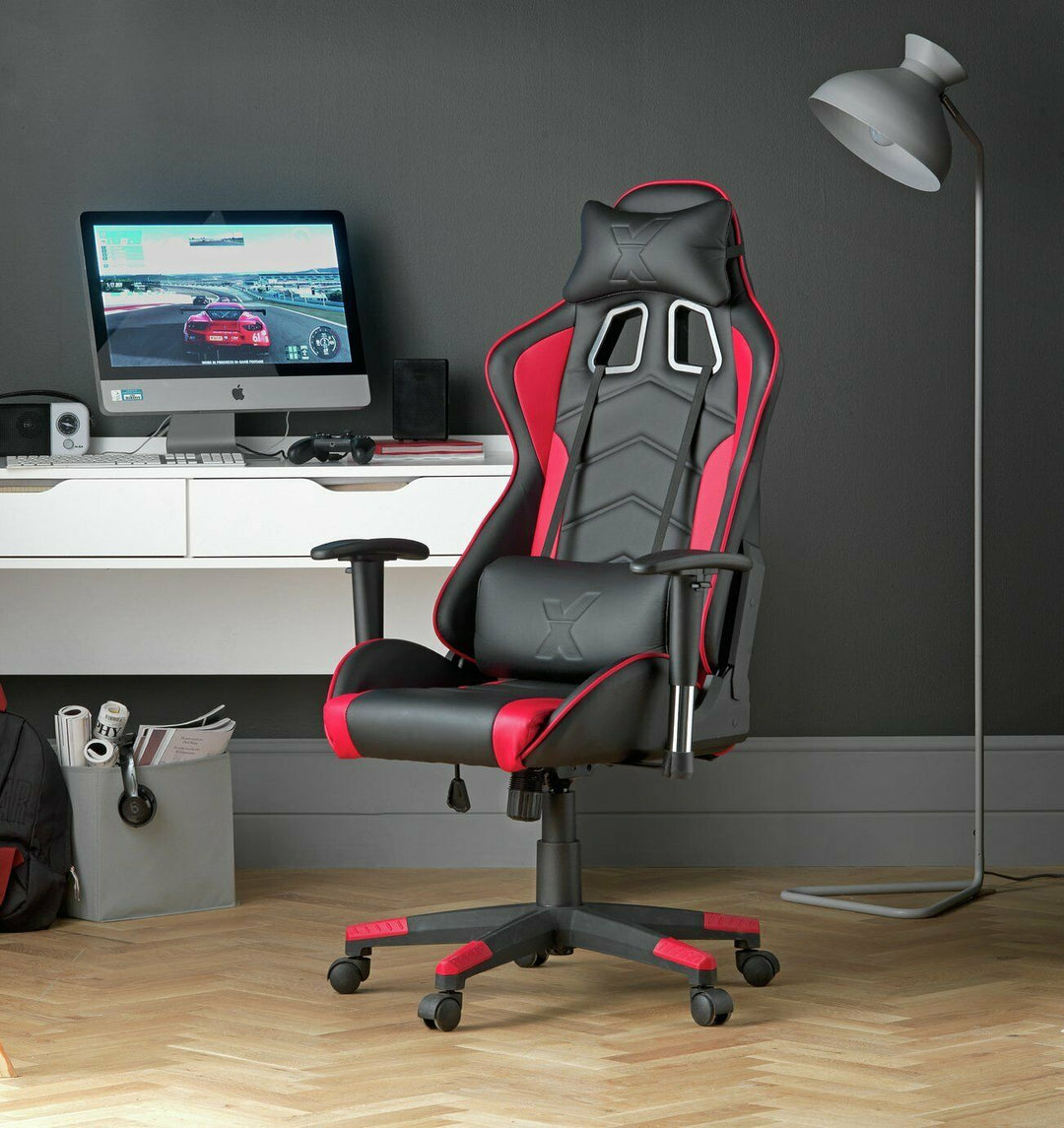 X-Rocker Alpha eSports Ergonomic Office Gaming Chair - Black & Red