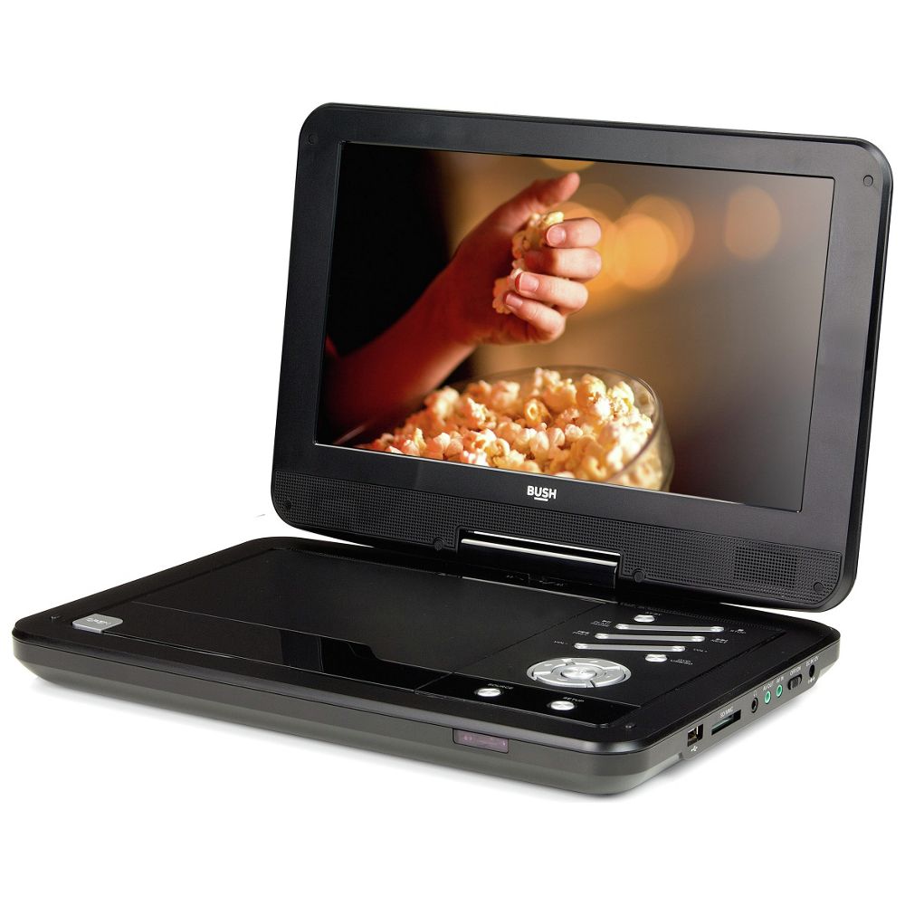 Bush 12 Inch Black Portable DVD Player