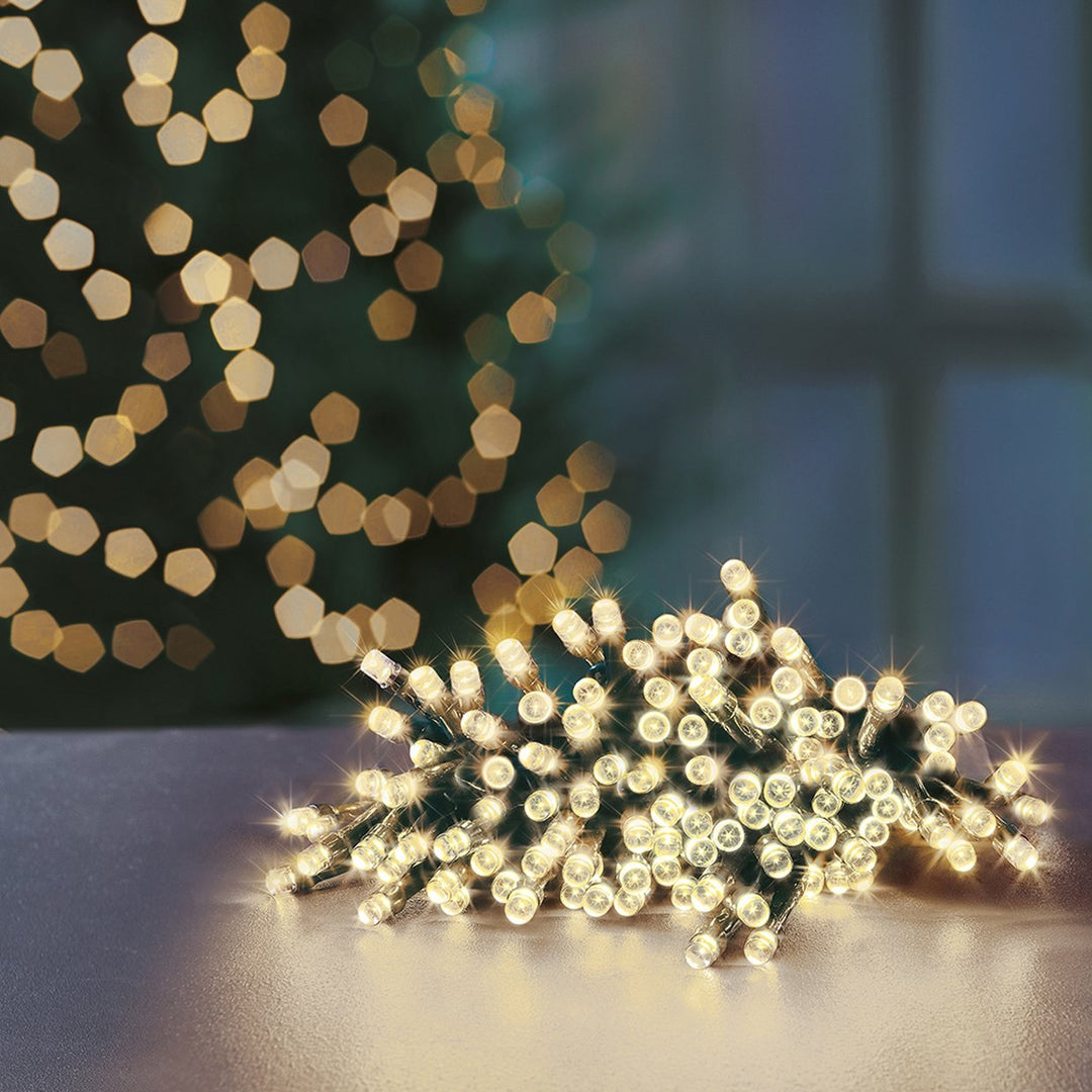 Premier 1000 Multi Action Battery Operated Warm White LEDs Lights with Timer