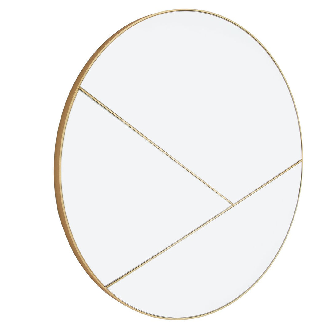 Habitat Kade Round Sectional Mirror - Gold