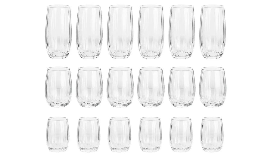Argos Home Set of 18 Daytime Glasses