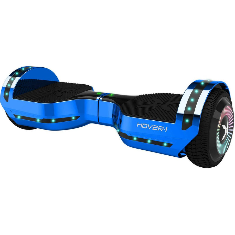 Hover-1 Chrome Metallic Blue Bluetooth Speaker Hoverboard