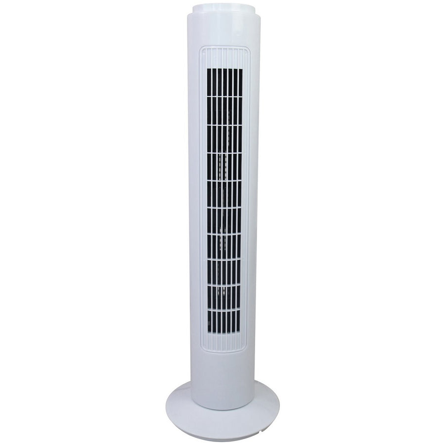 Simple Value White Oscillating Tower Fan - 3 Speed - 29 Inch