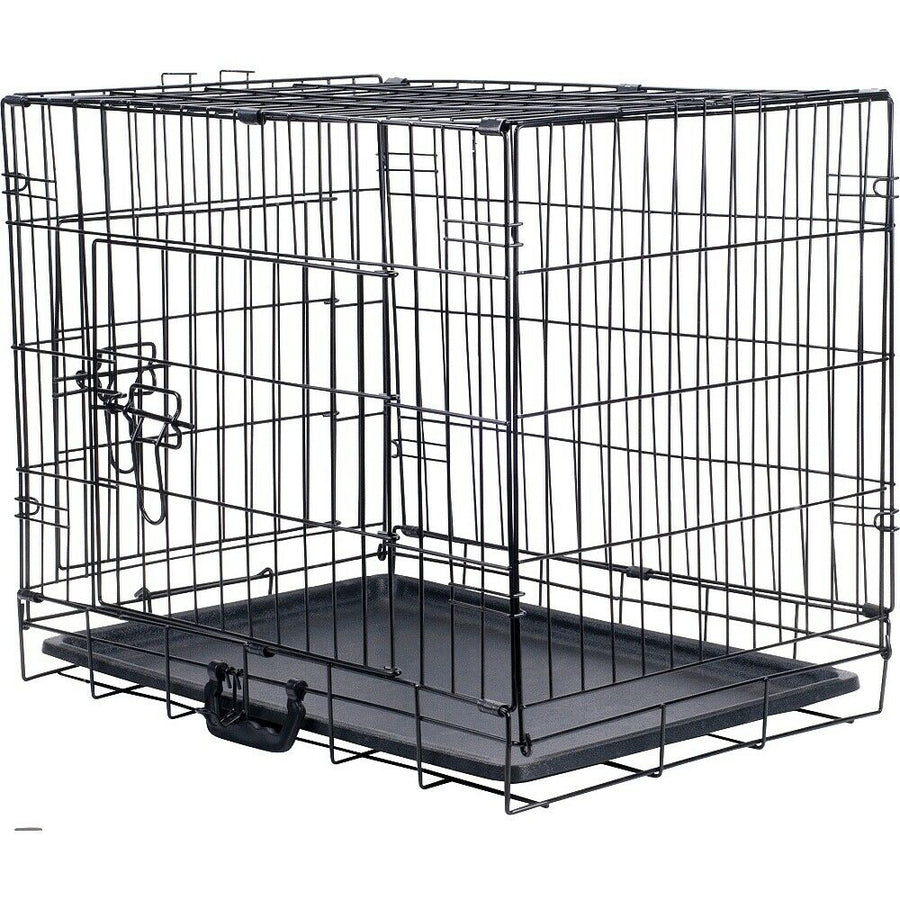 Home Double Door Dog & Cat Crate- Large (Damaged Corner On Tray)