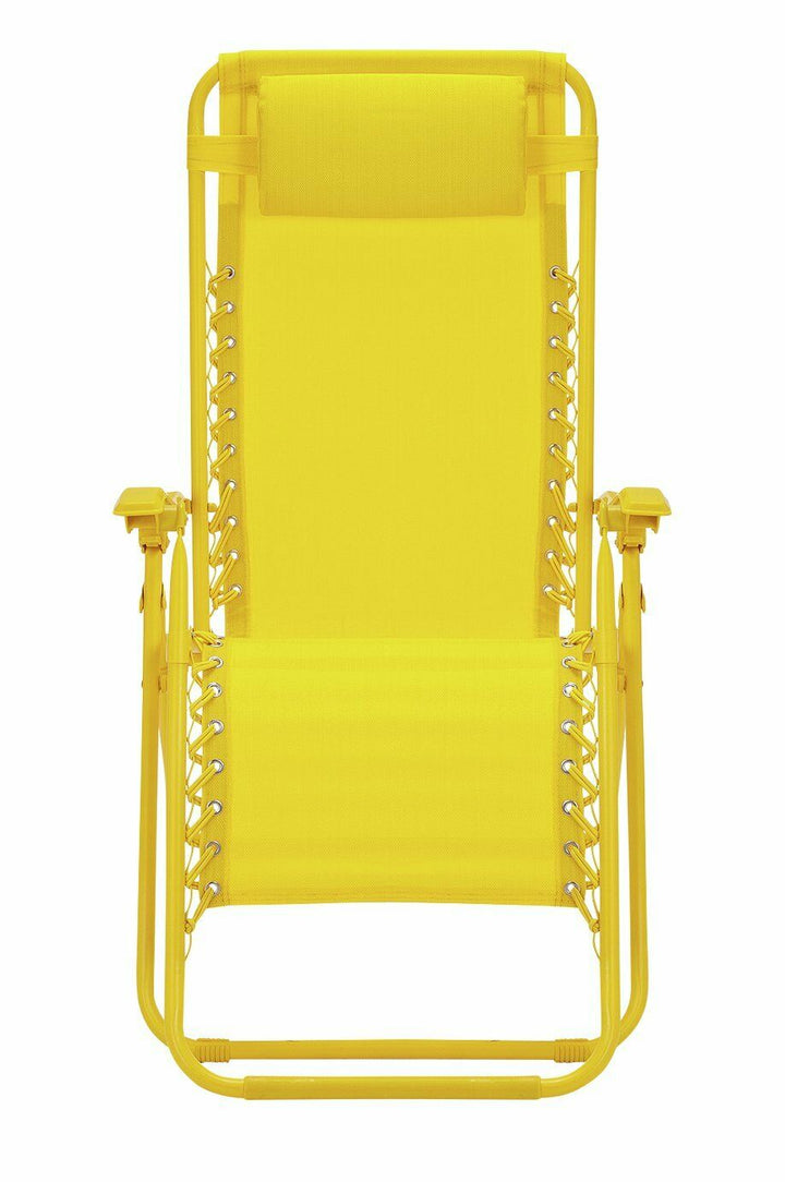 Home Zero Gravity Sun Lounger - Yellow