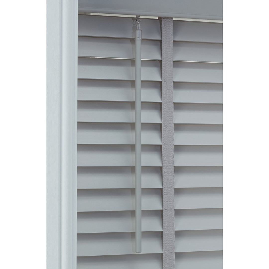 Home Elliott 50mm Wooden Tape Venetian Blind - Grey