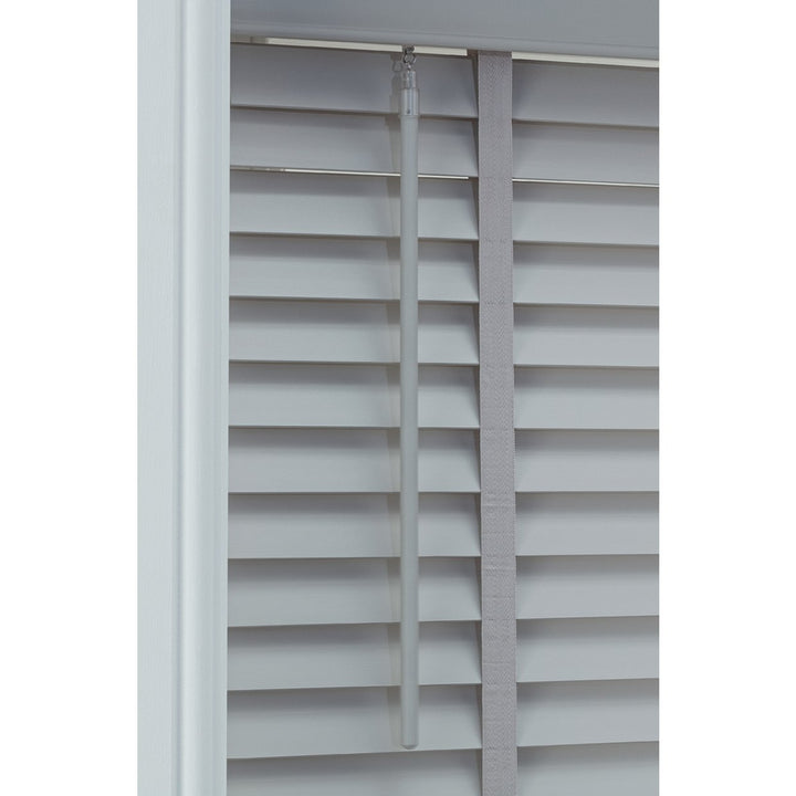 Home Elliott 50mm Wooden Tape Venetian Blind - Grey