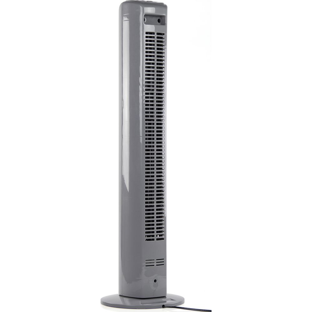 Challenge Grey Oscillating Tower Fan With Remote Control
