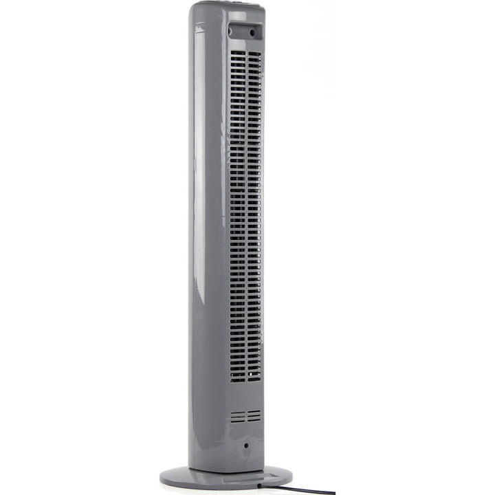 Challenge Grey Oscillating Tower Fan With Remote Control