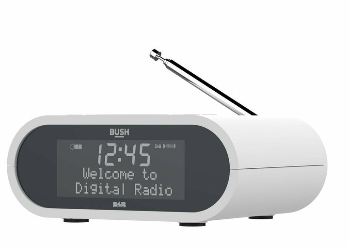 Bush Wireless Charging DAB Clock Radio - White