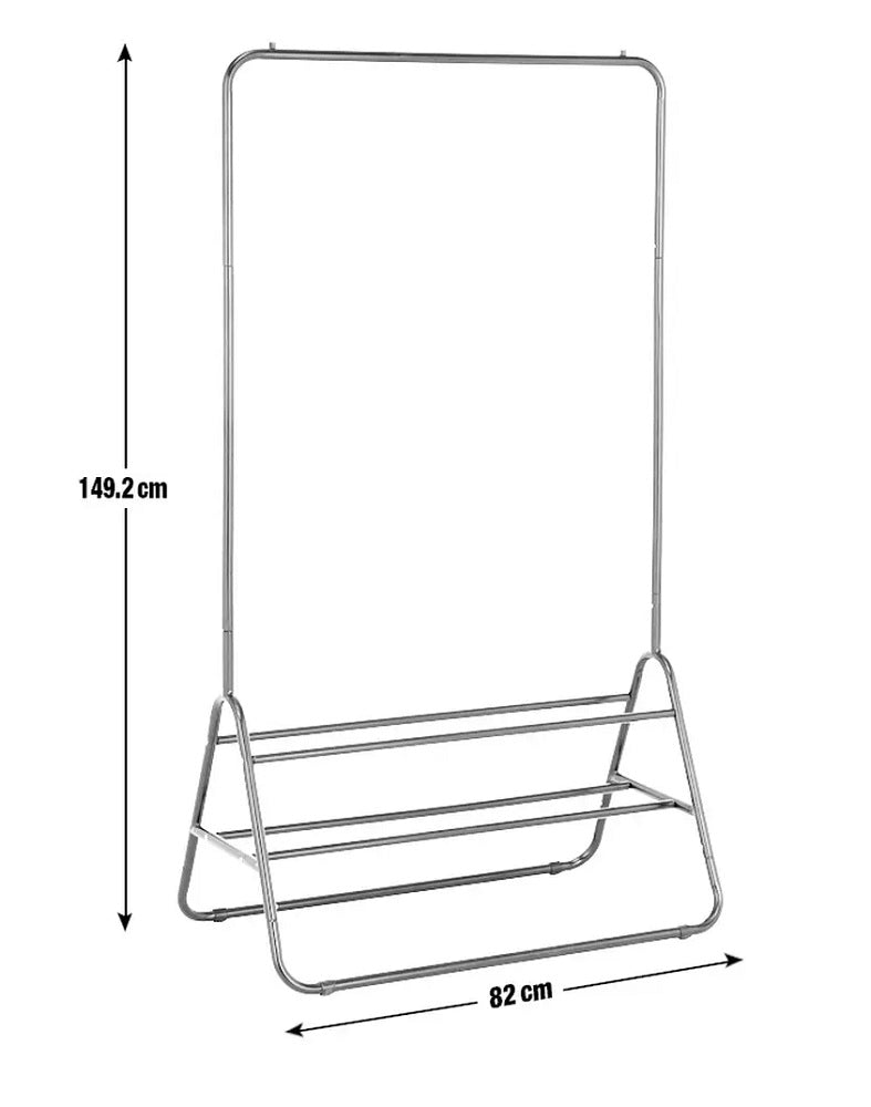 Habitat Arnie Clothes Rail With Shoe Rack - Black