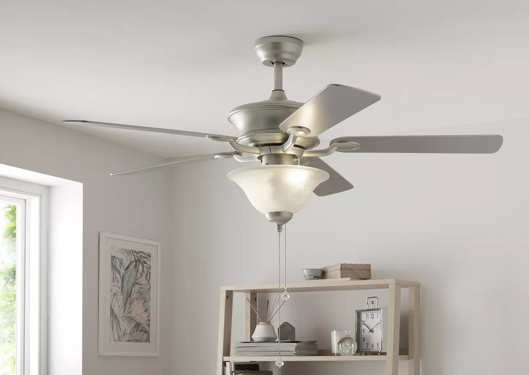 Home Uplighter Ceiling Fan - Satin Nickel (No Instructions)