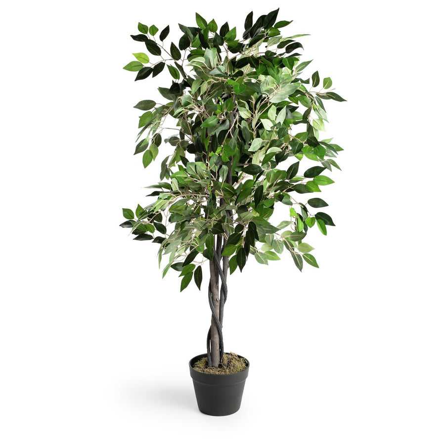 Home 110cm Artificial Ficus Tree With Pot Plant Arrangement