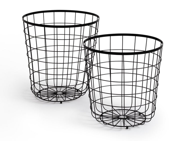Habitat Mid Century Wire Baskets - Grey