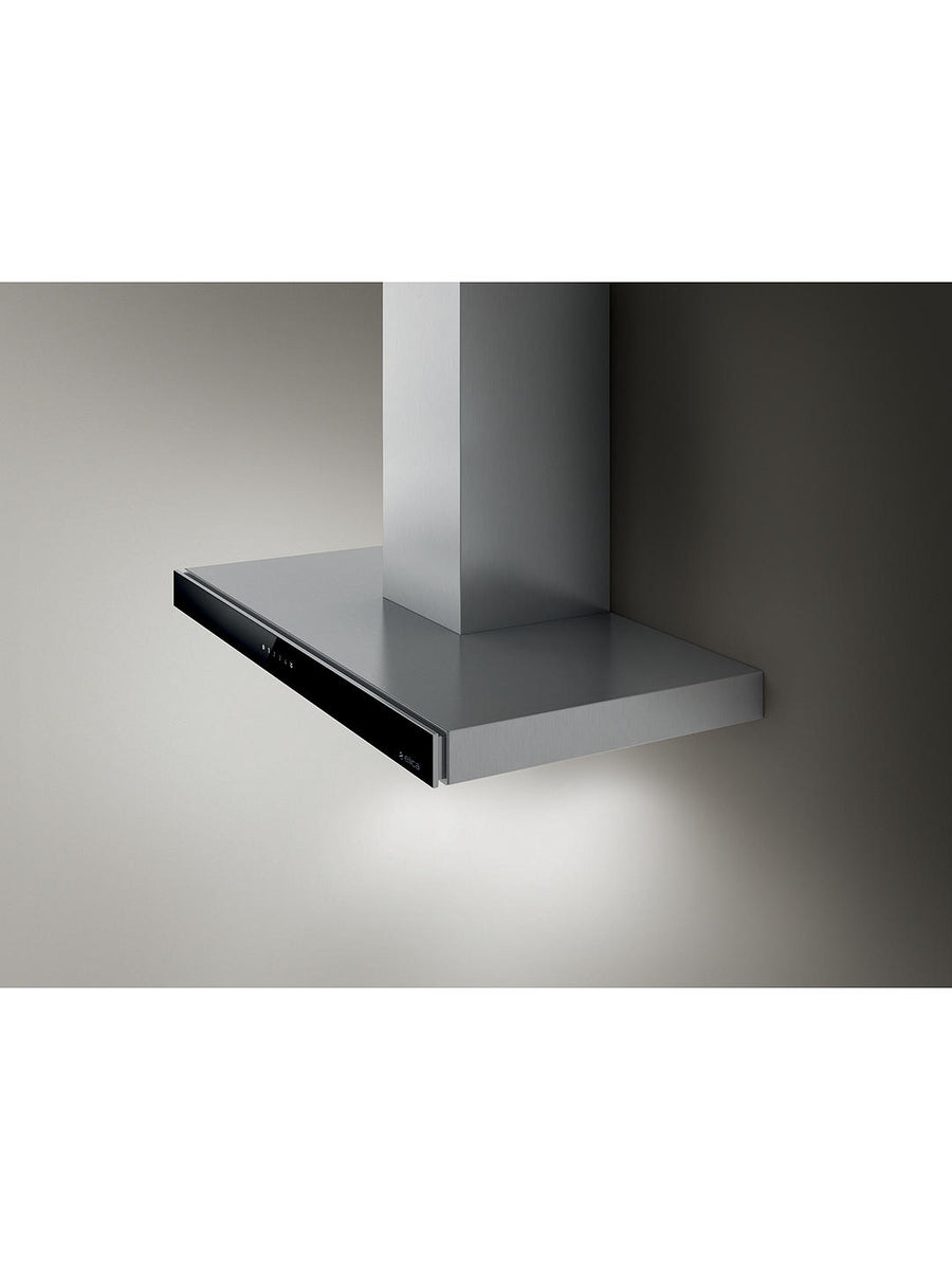 Elica Joy Wall Mounted Hood 60cm - Stainless Steel Black Glass
