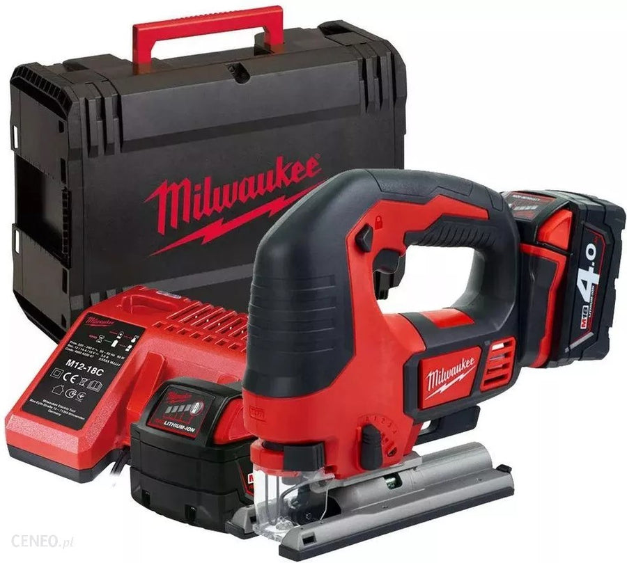 Milwaukee M18BJS-402C 18v Jigsaw Kit - 2 x 4.0Ah Batteries