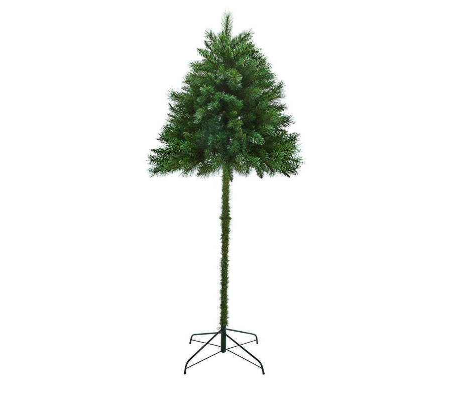 Home 6ft Half Parasol Christmas Tree - Green