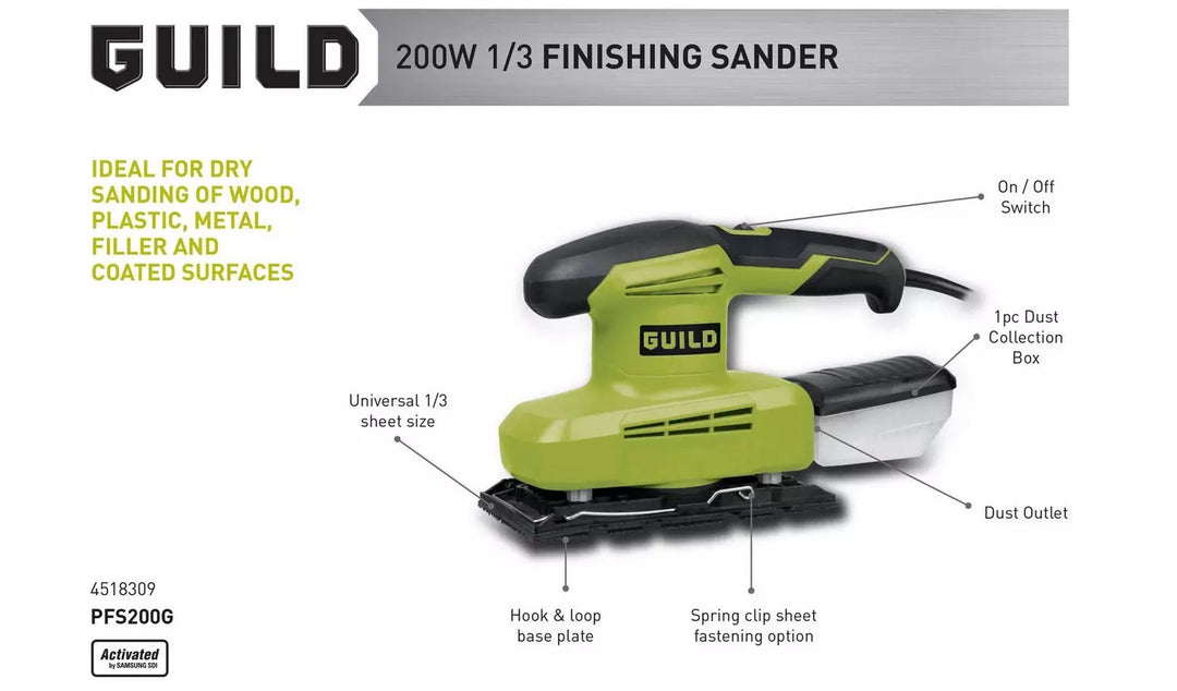 Guild 1/3 Sheet Sander - 200W