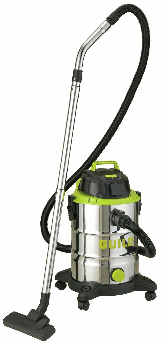 Guild GWD30P 30 Litre Wet & Dry Vacuum Cleaner with Power Take Off – 1500W (Used)