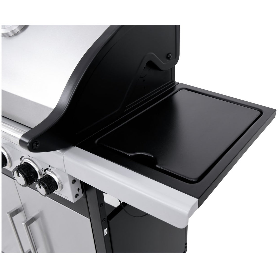 Home Deluxe 4 Burner Gas BBQ With Side Burner - Stainless Steel