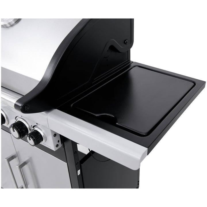 Home Deluxe 4 Burner Gas BBQ With Side Burner - Stainless Steel