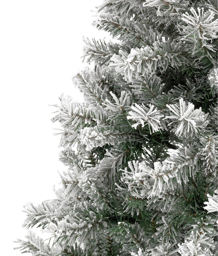 Home 6ft Snow Covered Christmas Tree - Green