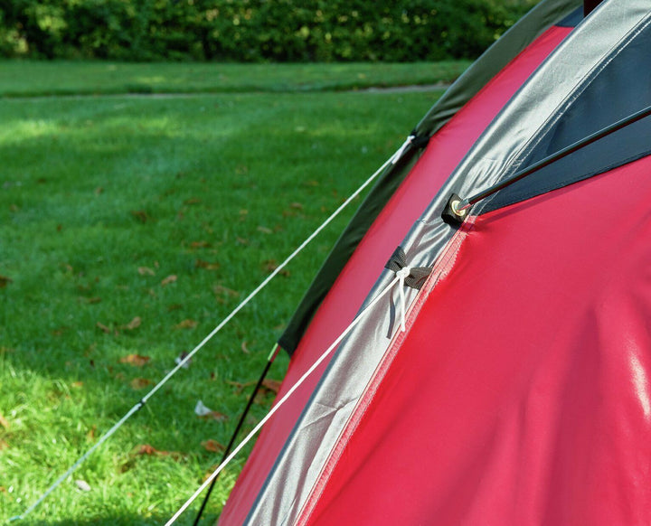 Pro Action 4 Man 1 Room Dome Camping Tent - Red