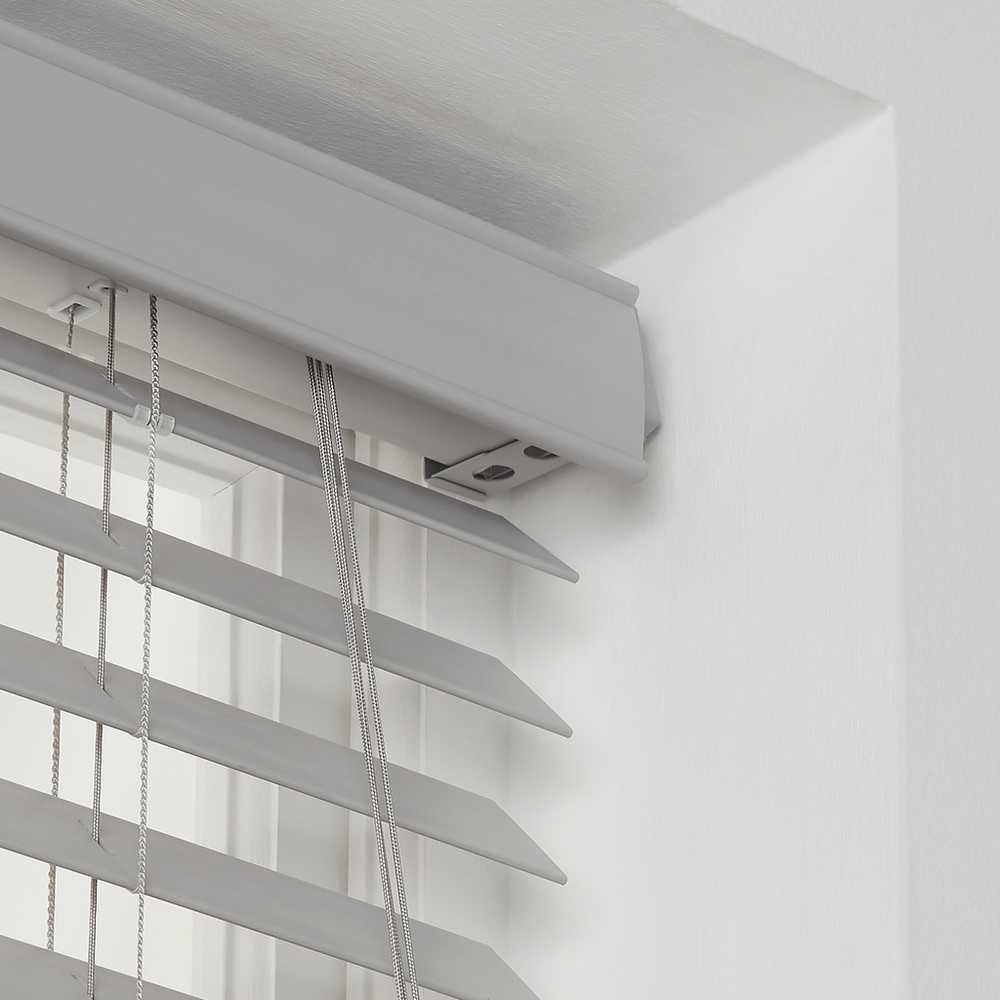 Home 3ft Faux Wood Venetian Blind - Dove Grey