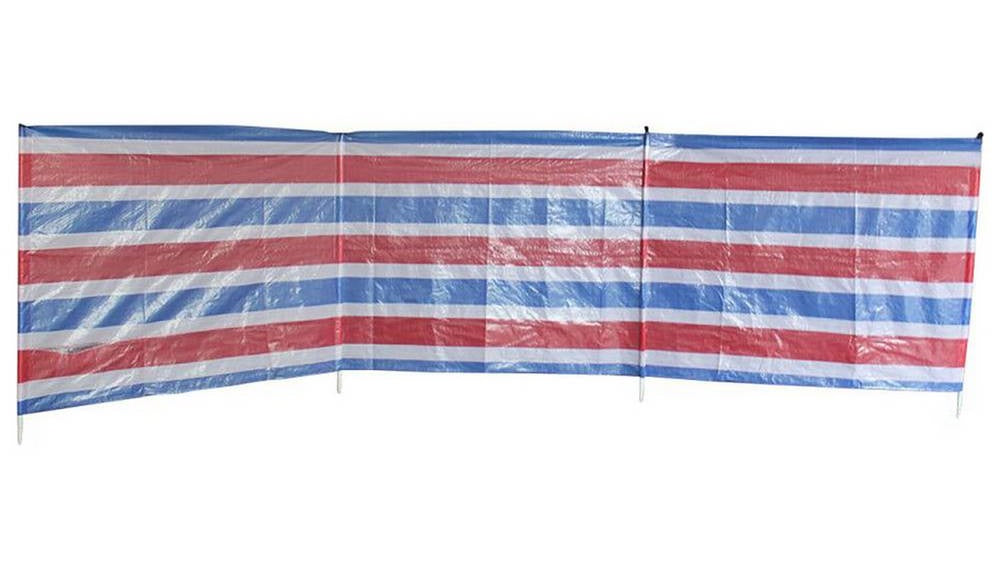 3 Section Windbreak - 3.75m x 1m - Multicoloured