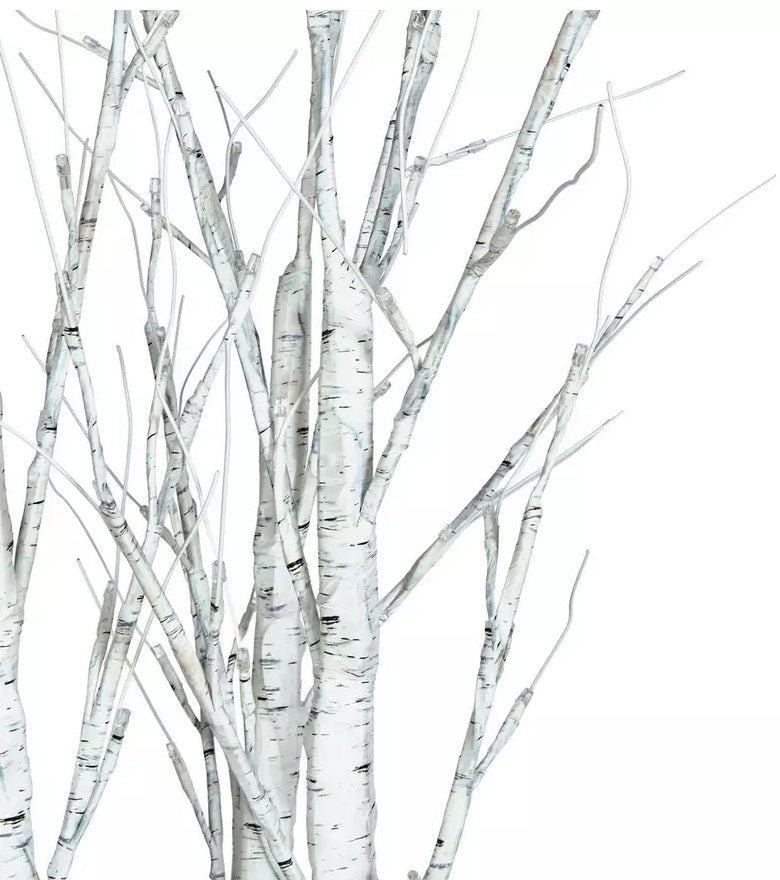 Home Cluster Of 3 Pre-Lit LED Trees - White