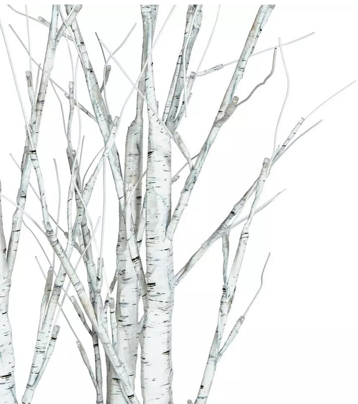 Home Cluster Of 3 Pre-Lit LED Trees - White