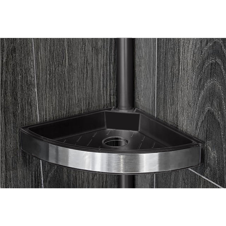 Lloyd Pascal Floor To Ceiling Bathroom Corner Unit - Chrome