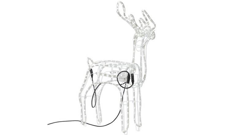 Collection Bright White LED Animated Reindeer Christmas Decoration
