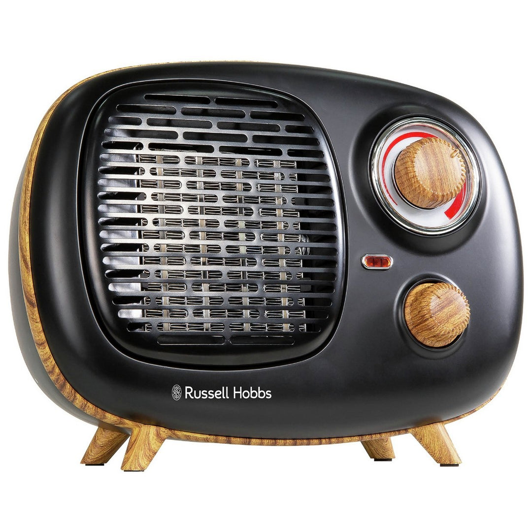 Russell Hobbs Scandi Wood / Black 1.5kW Retro Heater