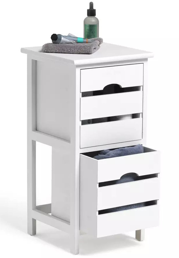 Habitat 2 Drawer Crate Storage Unit - White (Slight Chip)