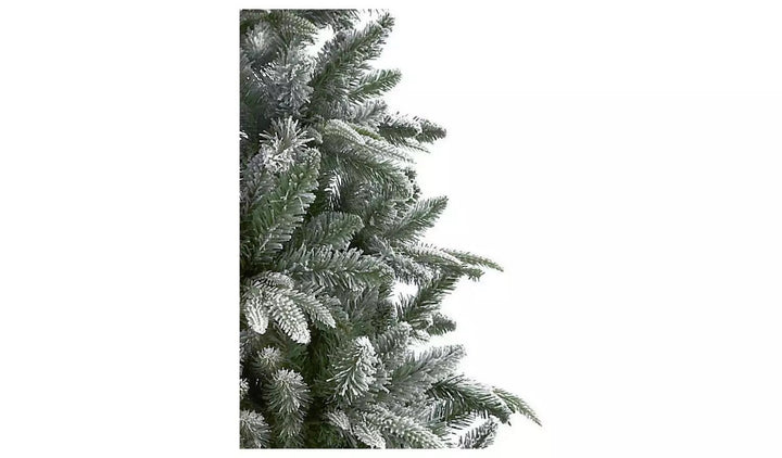 Premier Decorations 8ft Flocked Lapland Spruce Christmas Tree - Green