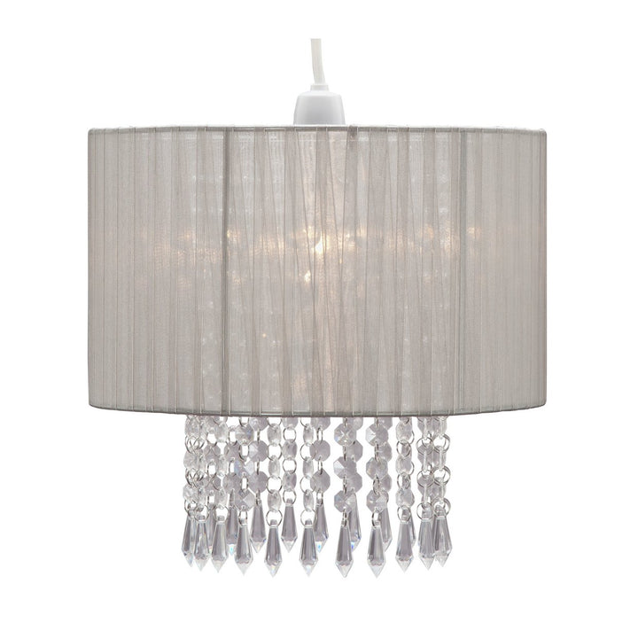 Home Grazia Voile Droplet Light Shade - Grey