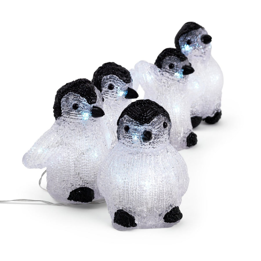 Home 5 Piece Light Up LED Penguin String Lights Christmas Decoration Indoor Outdoor