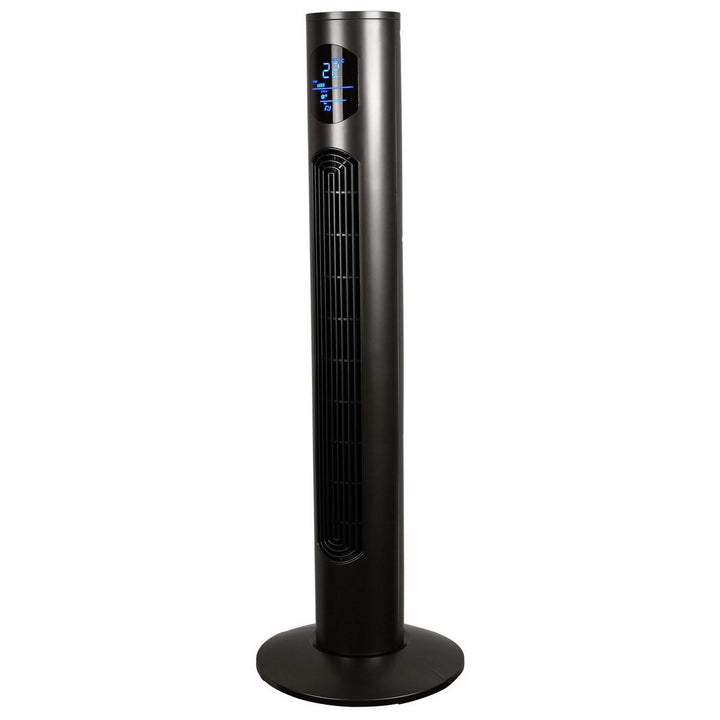 Challenge 38 Inch 3 Speed Graphite Tower Fan With Remote Control - Black