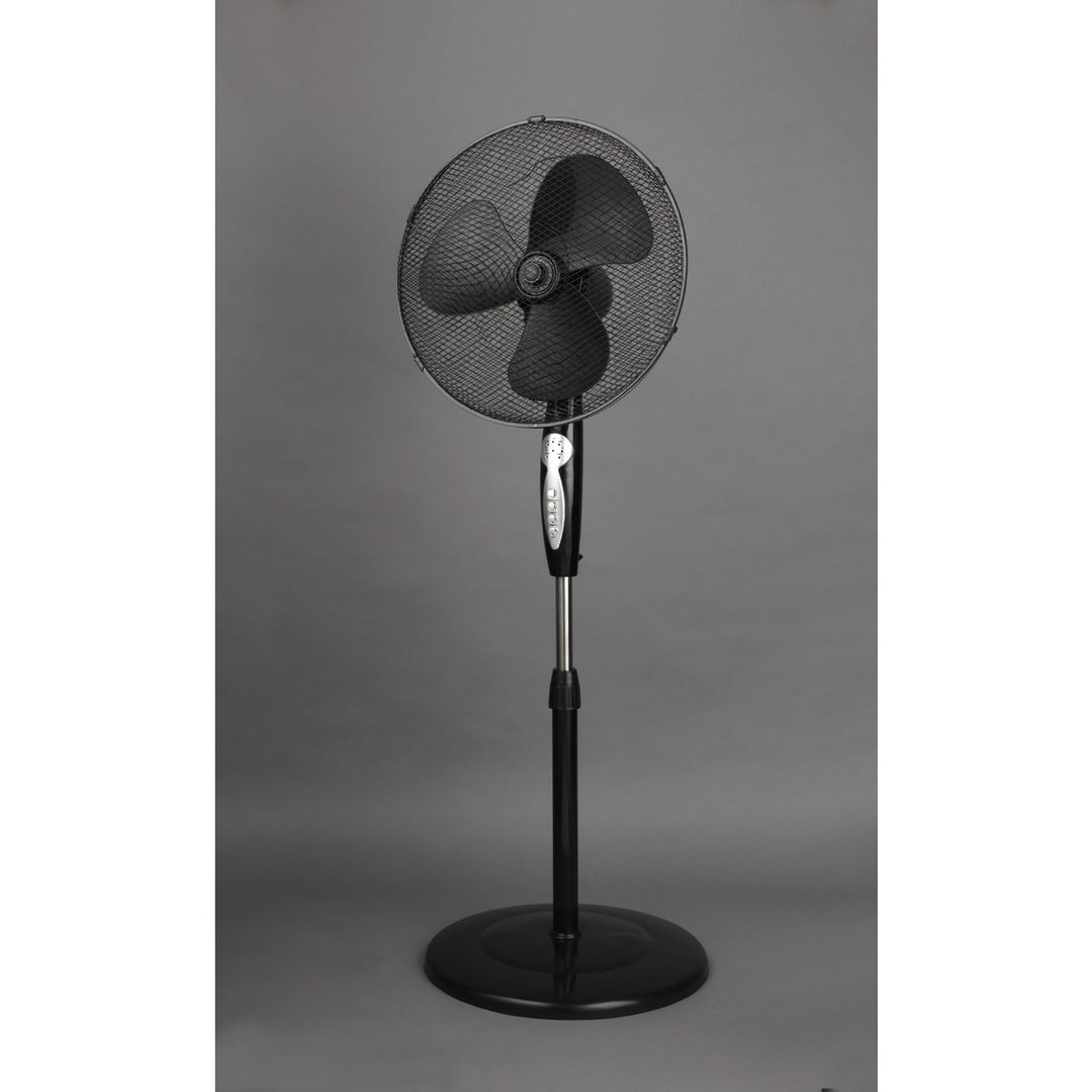 Challenge EH3075 Black Pedestal Fan - 16 Inch - Remote Control