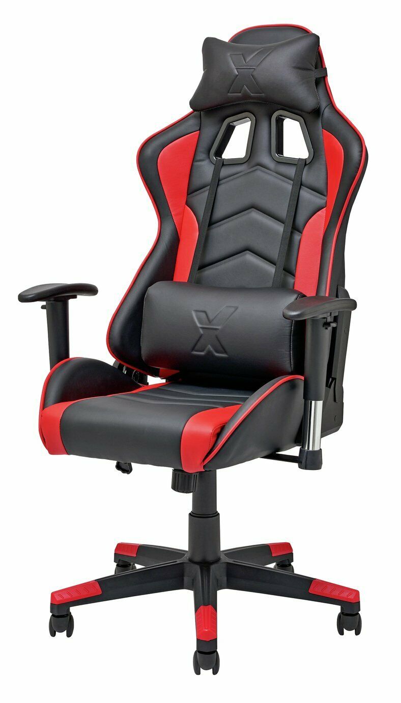 X-Rocker Alpha eSports Ergonomic Office Gaming Chair - Black & Red