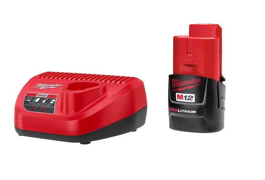 Milwaukee M12 C12C 12v Charger & 12v 1.5Ah Battery